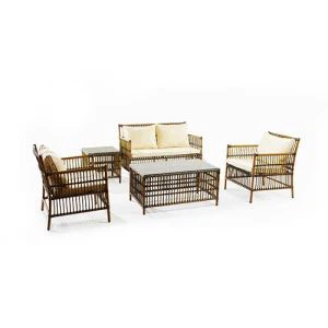 Rattan Outdoor Lounge Garðstólahúsgögn Þægileg og létt